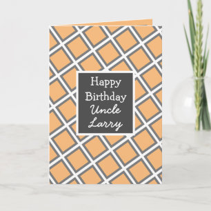 Modern Personalised Happy Birthday Uncle Card