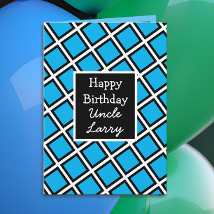 Modern Personalised Happy Birthday Uncle Card