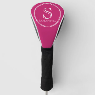 Modern Personalised Initial and Name Golf Head Cover