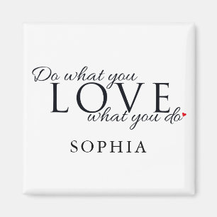 Modern Personalised Inspirational Quote Magnet