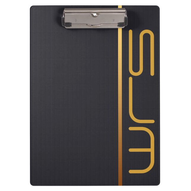 Modern Personalised Large Monogram Clipboard (Front)