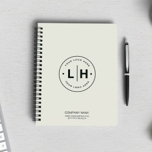 Modern Personalised Logo Business Notebook