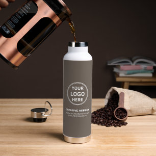 Modern Personalised Logo Business Water Bottle