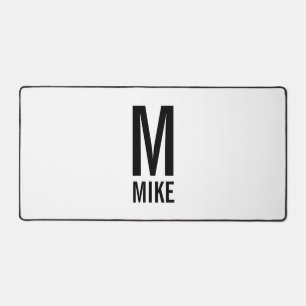Modern Personalised Monogram and Name Desk Mat
