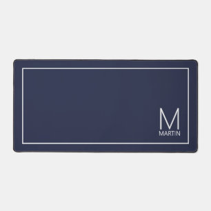 Modern Personalised Monogram and Name Desk Mat
