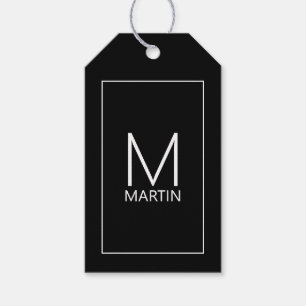 Modern Personalised Monogram and Name Gift Tags