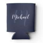 Modern Personalised Monogram and Name Navy Blue