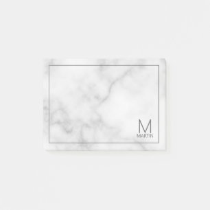 Modern Personalised Monogram and Name Notepad