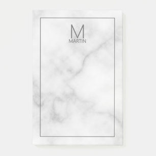 Modern Personalised Monogram and Name Notepad