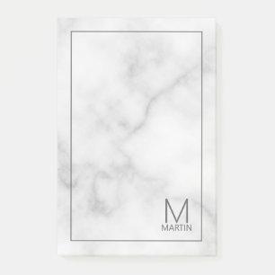 Modern Personalised Monogram and Name Notepad