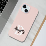 Modern Personalised Monogram and Name Pastel Pink iPhone 15 Case<br><div class="desc">Introducing our Modern Personalised Monogram and Name Pastel Pink Throw Pillow, a chic addition to your home decor. This throw pillow features a contemporary design in soft pastel pink, persAdd a touch of personalised elegance to your phone with the Modern Personalised Monogram and Name Pastel Pink iPhone 15 Case. This...</div>