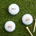 Modern Personalised Monogram and Name Pastel Pink Golf Balls<br><div class="desc">Introducing our Modern Personalised Monogram and Name Pastel Pink Golf Balls, the perfect blend of style and performance for golf enthusiasts. These high-quality golf balls feature a sleek pastel pink design, personalised with your monogram and name, adding a unique touch to your game. Ideal for personal use, tournaments, or as...</div>