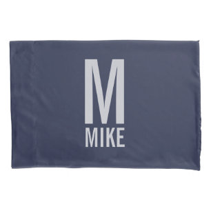 Modern Personalised Monogram and Name Pillowcase