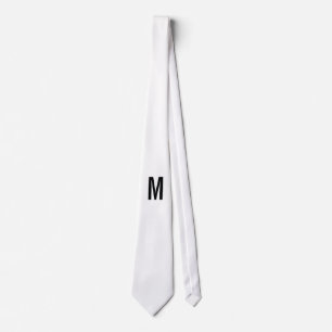 Modern Personalised Monogram and Name Tie
