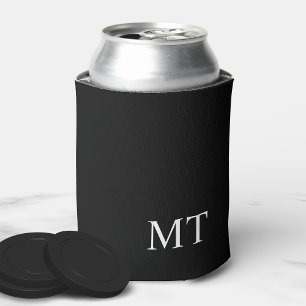 Modern Personalised Monogram Can Cooler