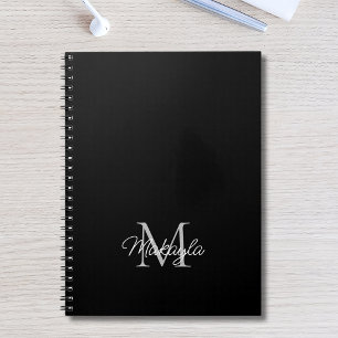 Modern Personalised Monogram Name Notebook