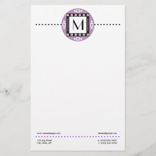 Modern Personalised Monogrammed Stationery