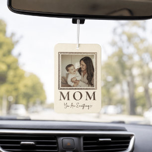 Modern Personalised Mum Photo Car Air Freshener