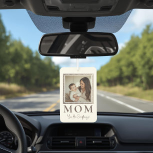 Modern Personalised Mum Photo Car Air Freshener