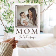 Modern Personalised Mum Photo Greeting Card