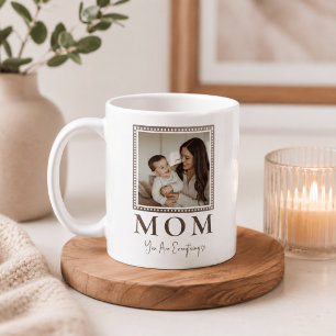 Modern Personalised Mum Photo Mug Elegant Gift