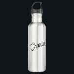 Modern Personalised Name 710 Ml Water Bottle<br><div class="desc">Personalised custom name design in a modern font.</div>