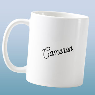 Modern Personalised Name Coffee Mug
