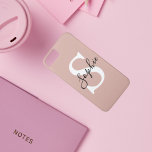 Modern Personalised Name Monogram  iPhone 8/7 Case<br><div class="desc">Modern Personalised Name Monogram</div>