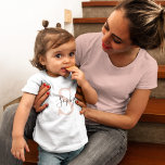 Modern Personalised Name Monogram Pastel Pink Toddler T-Shirt<br><div class="desc">Modern Personalised Name Monogram Pastel Pink</div>