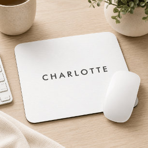 Modern Personalised Name Mouse Pad