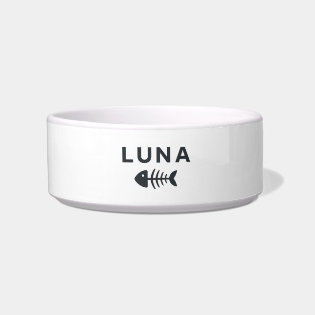Modern Personalised Pet Bowl (Front)