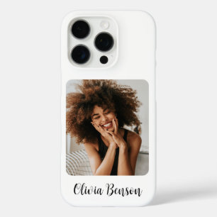 Modern Personalised Photo and Name Create your own iPhone 16 Pro Case