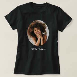 Modern Personalised Photo and Name Create your own T-Shirt