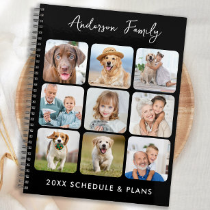 Modern Personalised Photo Collage Custom Calendar Planner