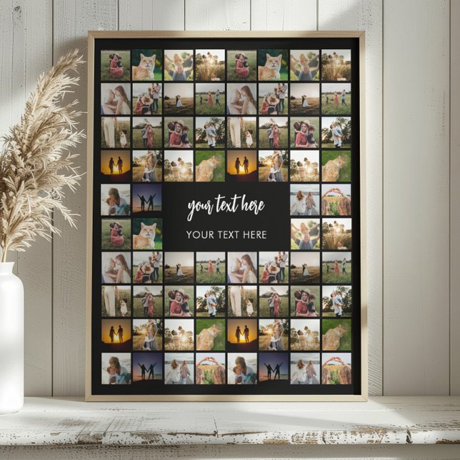 Modern Personalised Photo Collage Poster (Creator Uploaded)