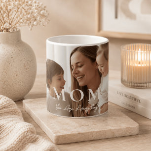 Modern Personalised Photo MOM Coffee Mug