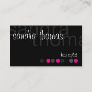 Modern Personalised - Pink Business Card