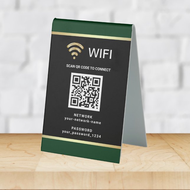 Modern Personalised QR Code Wifi Network Password (Creator Uploaded)