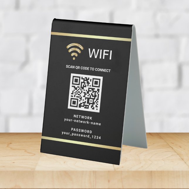 Modern Personalised QR Code Wifi Network Password (Creator Uploaded)
