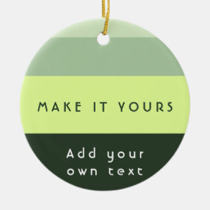 Modern Personalised Quote Print Ceramic Ornament