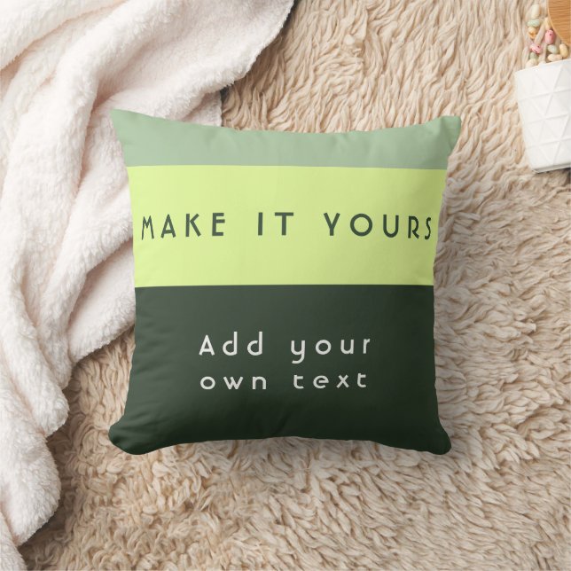 Modern Personalised Quote Print Cushion (Blanket)