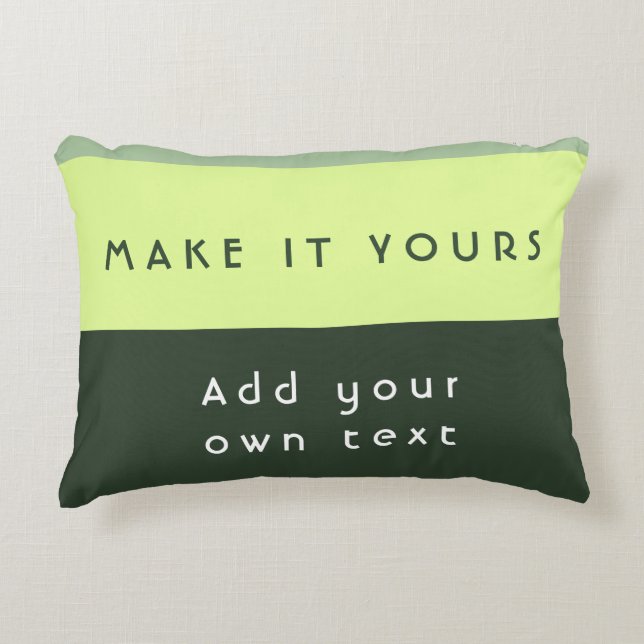 Modern Personalised Quote Print Decorative Cushion (Front)