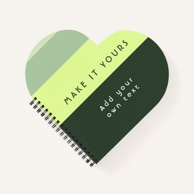 Modern Personalised Quote Print Notebook (Front)