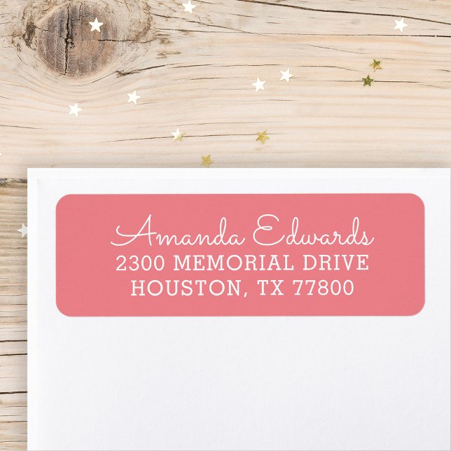 Modern Personalised Return Address Return Address Label (Creator Uploaded)