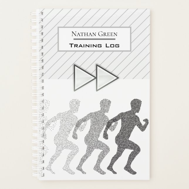 Modern Personalised Running Goals Training Log Planner (Front)
