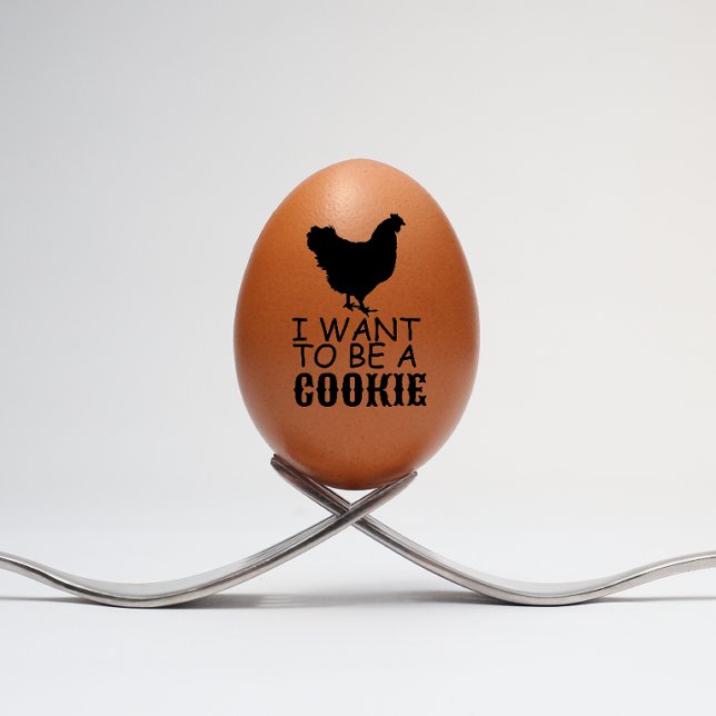 Modern Personalised Rustic Hen For Egg Lover Rubber Stamp (PERSONALIZED CHICKEN QUOTE FOR CHICKEN LOVERS)