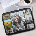 Modern Personalised Sisters 7 Photo Collage Laptop Sleeve<br><div class="desc">Keep the good memories close by, while making more amazing memories. There is no better gift than family photo to memorialise those wonderful moments in life. Perfect as a birthday gift, back to school gift, new job gift, and Christmas gifts. If you have any questions or need help with the...</div>