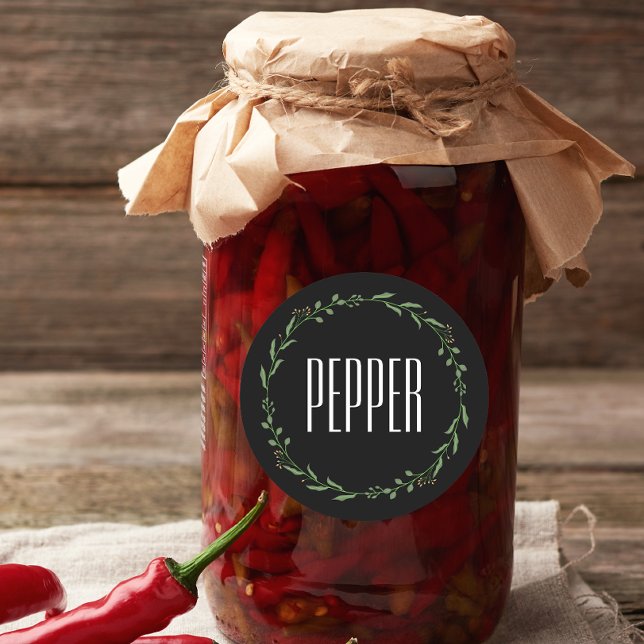 Modern Personalised Spice Jars Labels Name White  (spice labels name)