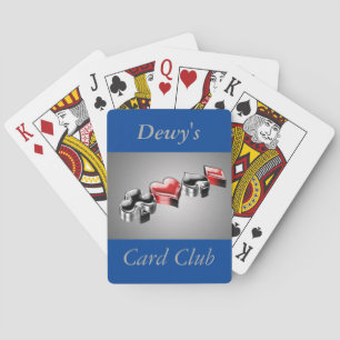 Modern Personalised Suits Bridge Poker Custom  Playing Cards