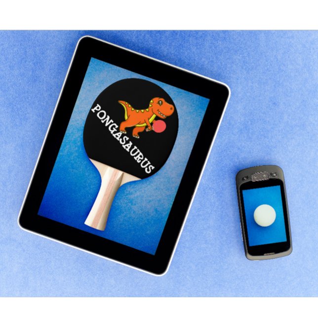 Modern Personalised Table Tennis Funny Dinosaur Ping Pong Paddle (personalized funny ping pong paddle)